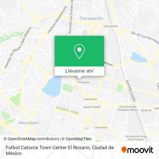Mapa de Futbol Catorce Town Center El Rosario