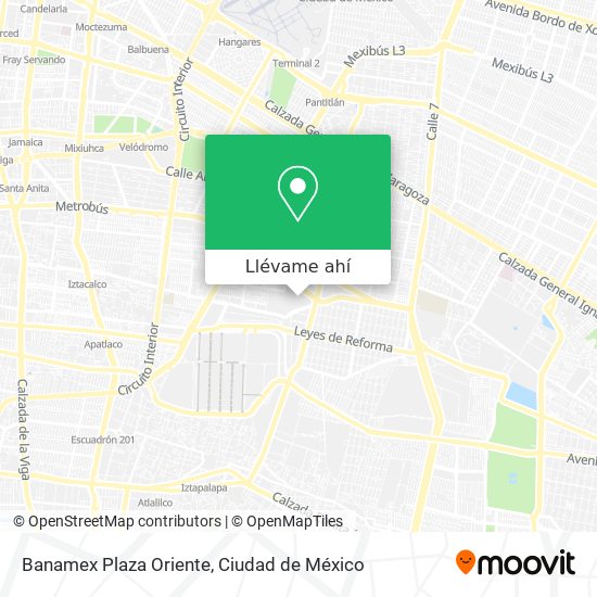 Mapa de Banamex Plaza Oriente