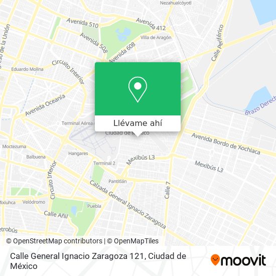 Mapa de Calle General Ignacio Zaragoza 121