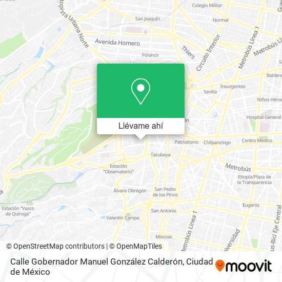 Mapa de Calle Gobernador Manuel González Calderón