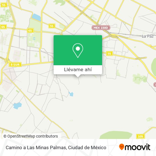 Mapa de Camino a Las Minas Palmas