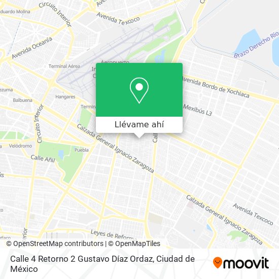 Mapa de Calle 4 Retorno 2 Gustavo Díaz Ordaz