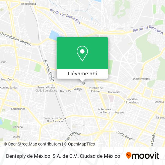 Mapa de Dentsply de México, S.A. de C.V.