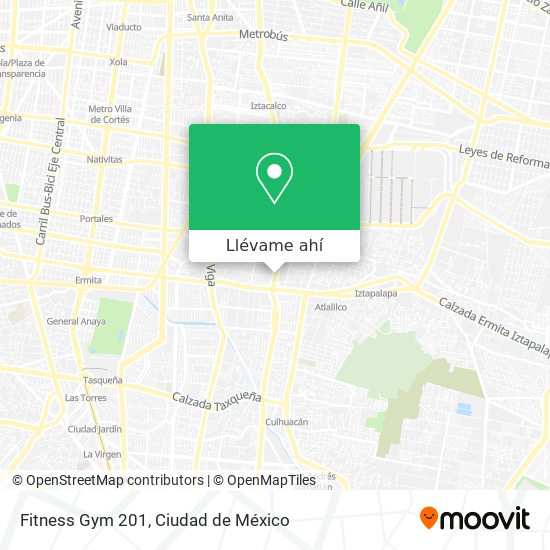 Mapa de Fitness Gym 201