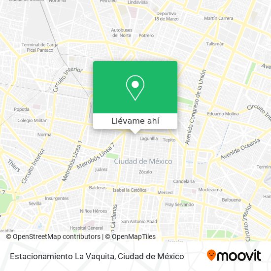 Mapa de Estacionamiento La Vaquita