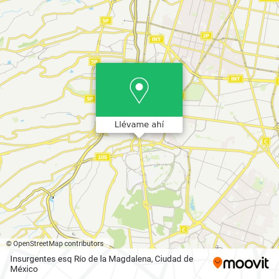 Mapa de Insurgentes esq Río de la Magdalena