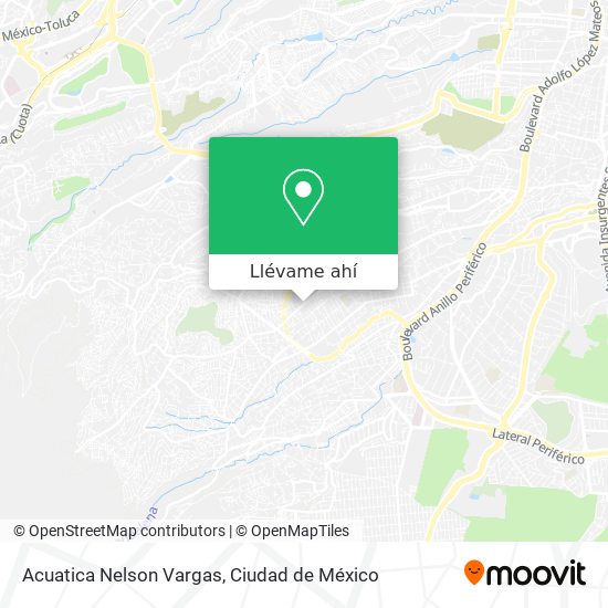 Mapa de Acuatica Nelson Vargas