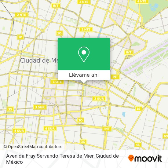 Mapa de Avenida Fray Servando Teresa de Mier