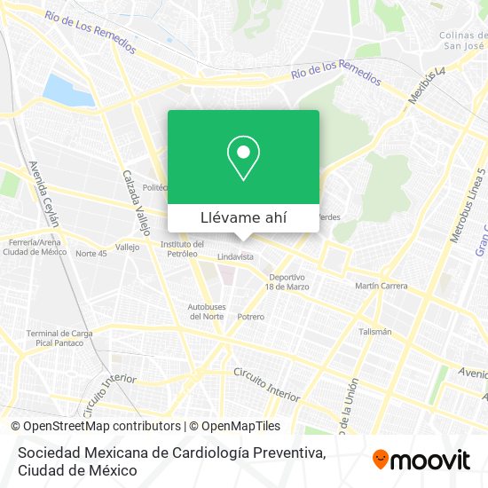 Mapa de Sociedad Mexicana de Cardiología Preventiva