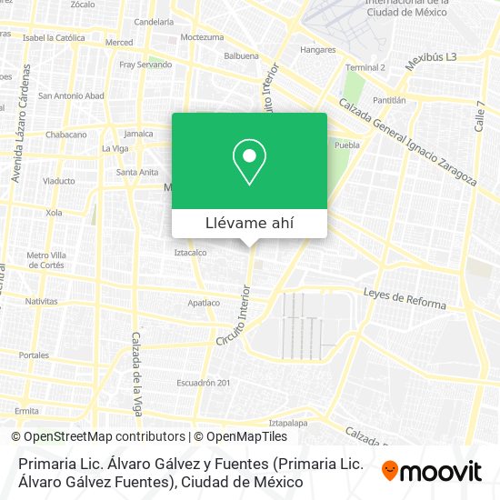 Mapa de Primaria Lic. Álvaro Gálvez y Fuentes