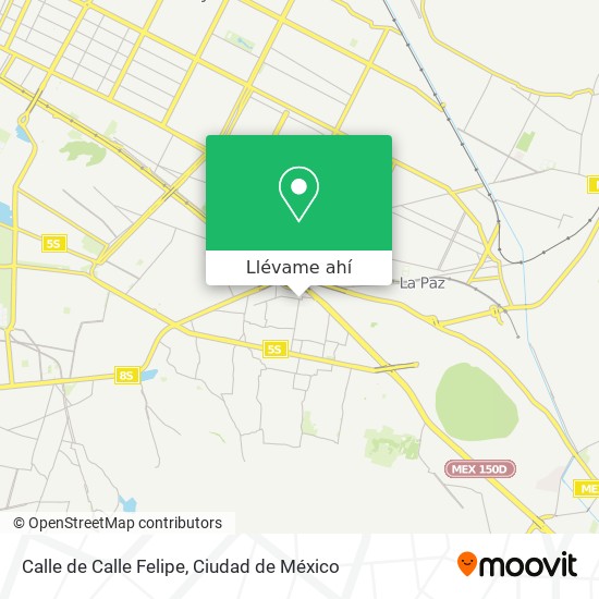 Mapa de Calle de Calle Felipe