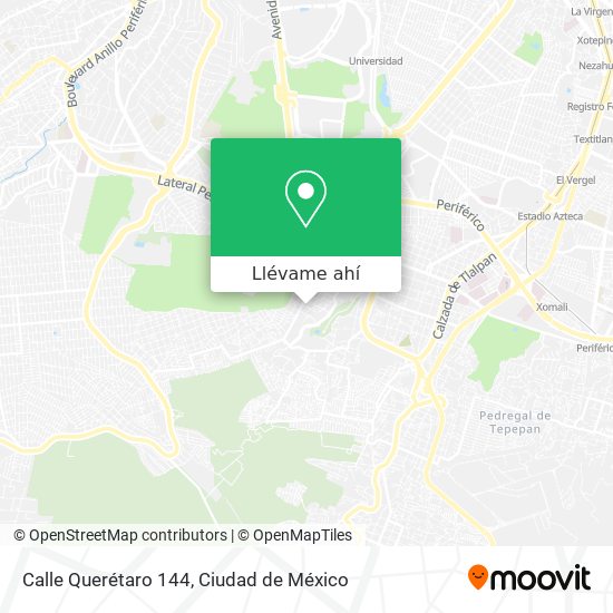 Mapa de Calle Querétaro 144