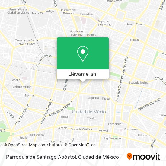 Mapa de Parroquia de Santiago Apóstol
