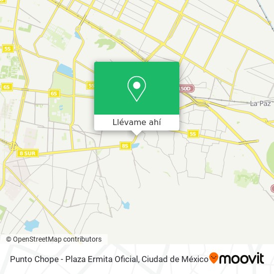 Mapa de Punto Chope - Plaza Ermita Oficial