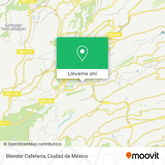 Mapa de Blender Cafetería