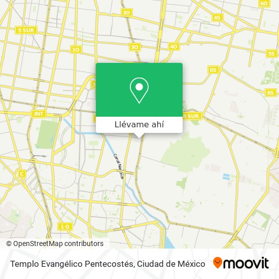 Mapa de Templo Evangélico Pentecostés