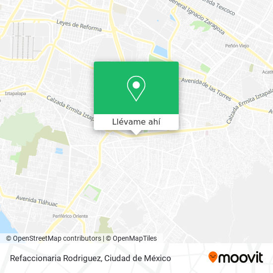 Mapa de Refaccionaria Rodriguez