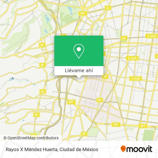 Mapa de Rayos X Méndez Huerta