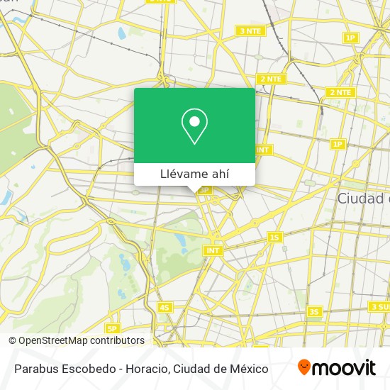 Mapa de Parabus Escobedo - Horacio