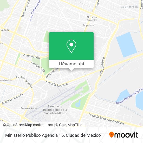 Mapa de Ministerio Público Agencia 16