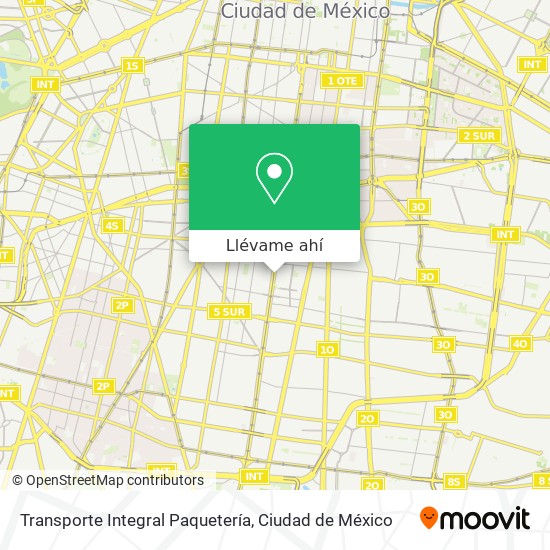 Mapa de Transporte Integral Paquetería