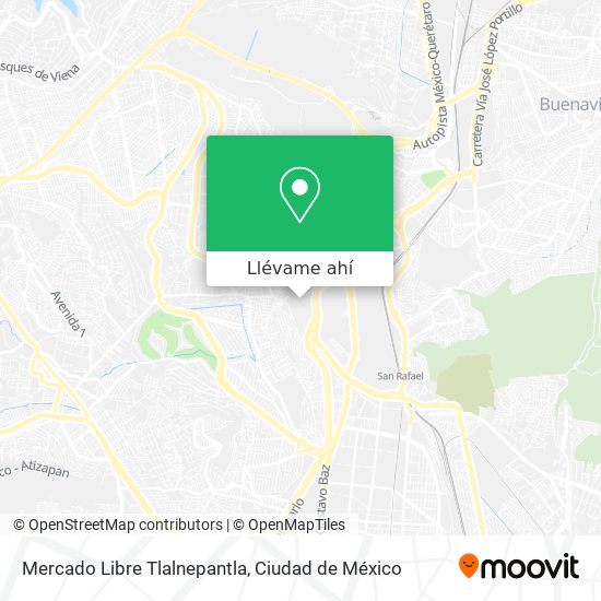 Mapa de Mercado Libre Tlalnepantla