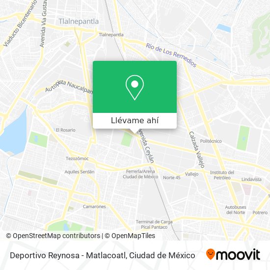 Mapa de Deportivo Reynosa - Matlacoatl