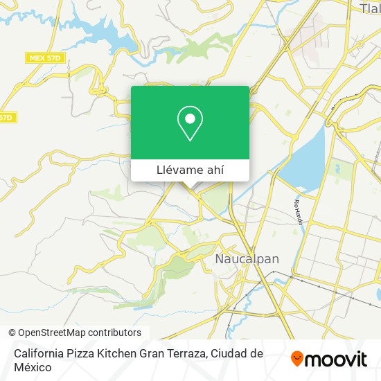 Mapa de California Pizza Kitchen Gran Terraza