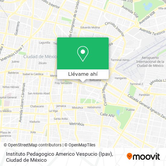 Mapa de Instituto Pedagogico Americo Vespucio (Ipav)