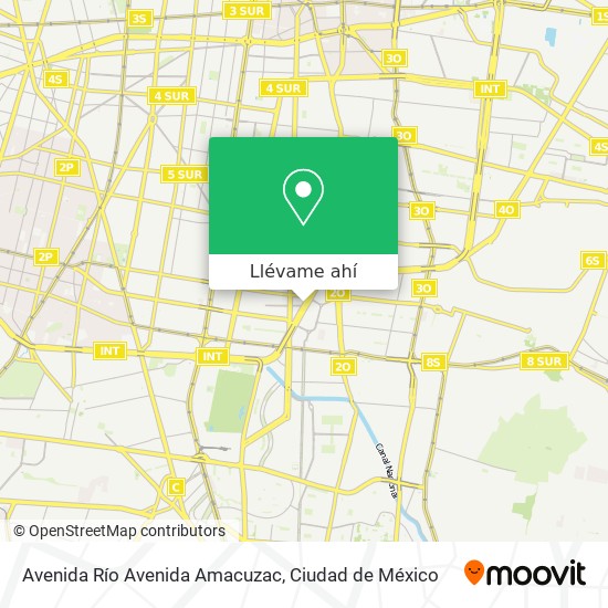 Mapa de Avenida Río Avenida Amacuzac