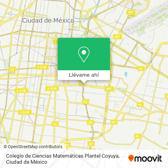 Mapa de Colegio de Ciencias Matemáticas Plantel Coyuya