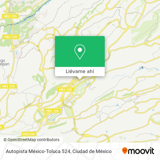 Mapa de Autopista México-Toluca 524