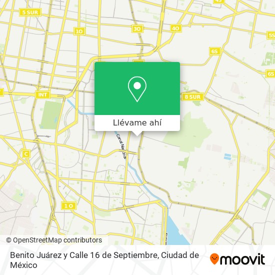 Mapa de Benito Juárez y Calle 16 de Septiembre