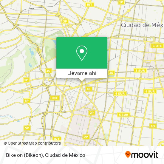 Mapa de Bike on (Bikeon)
