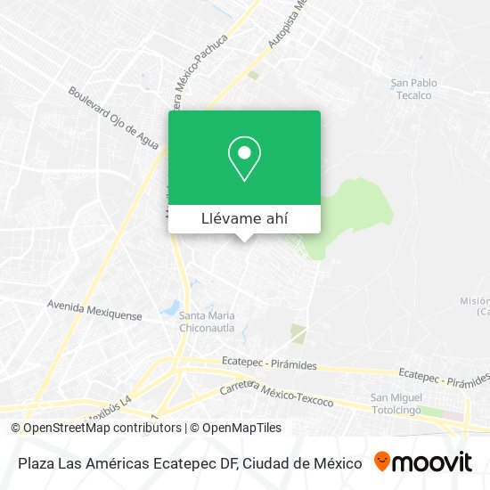 Mapa de Plaza Las Américas Ecatepec DF