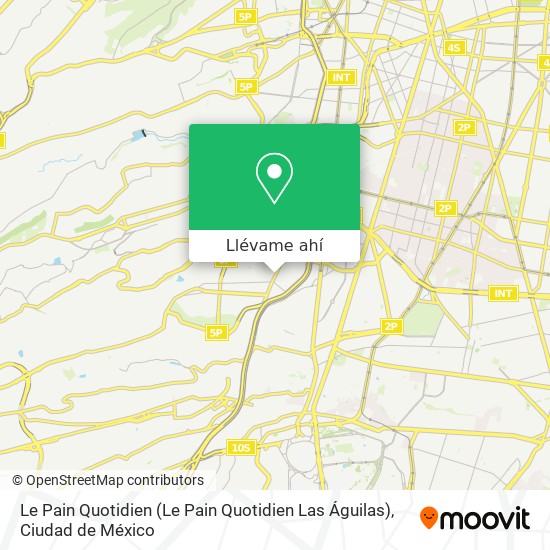 Mapa de Le Pain Quotidien (Le Pain Quotidien Las Águilas)