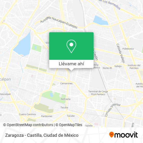 Mapa de Zaragoza - Castilla