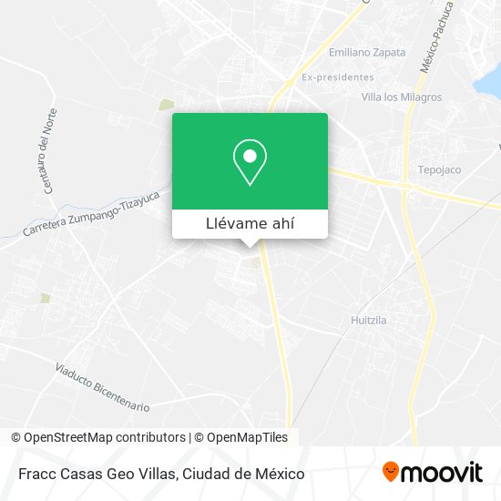 Cómo llegar a Fracc Casas Geo Villas en Tizayuca en Autobús?