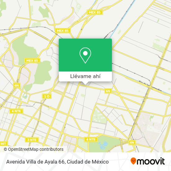 Mapa de Avenida Villa de Ayala 66