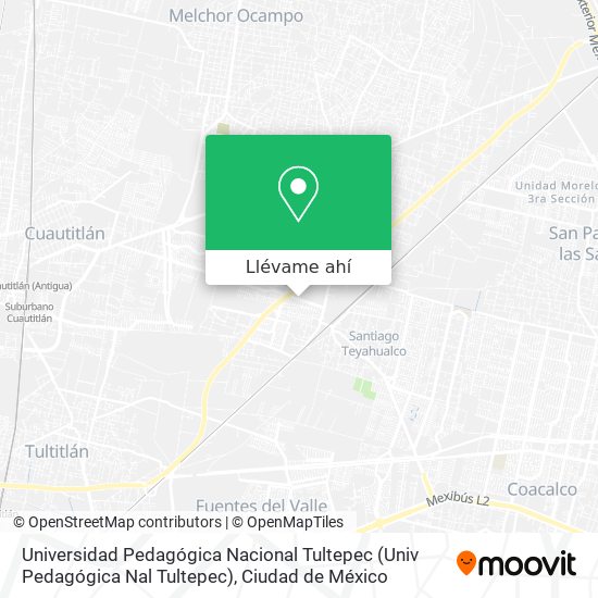 Mapa de Universidad Pedagógica Nacional Tultepec (Univ Pedagógica Nal Tultepec)