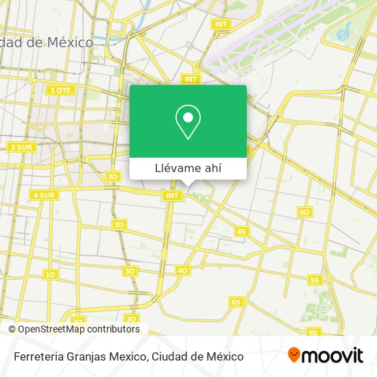 Mapa de Ferreteria Granjas Mexico