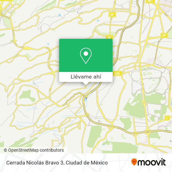 Mapa de Cerrada Nicolás Bravo 3