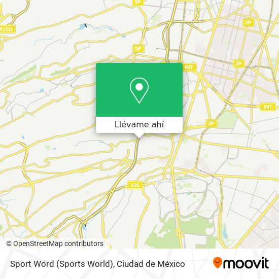 Mapa de Sport Word (Sports World)