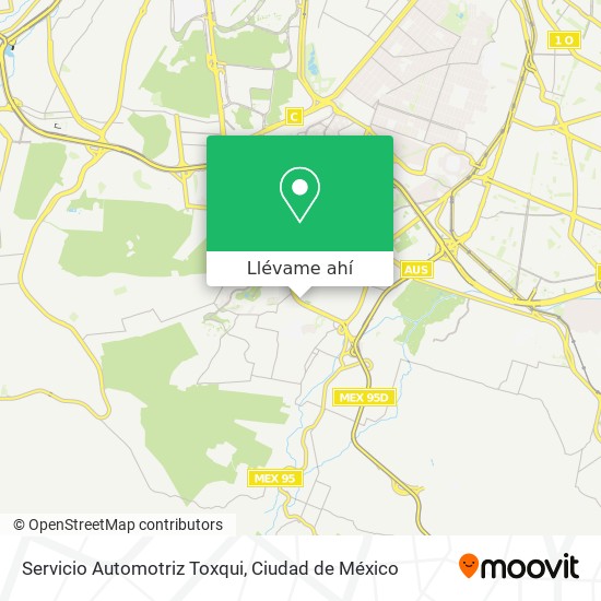Mapa de Servicio Automotriz Toxqui