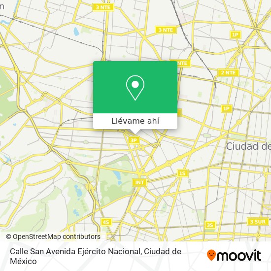 Mapa de Calle San Avenida Ejército Nacional