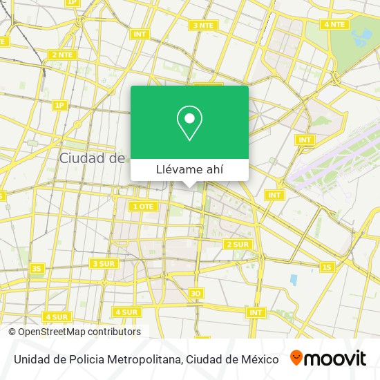 Mapa de Unidad de Policia Metropolitana