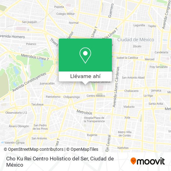 Mapa de Cho Ku Rei Centro Holístico del Ser