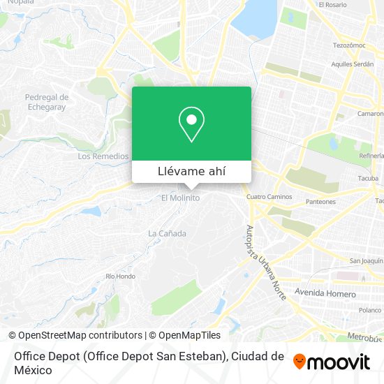 Cómo llegar a Office Depot (Office Depot San Esteban) en Naucalpan De  Juárez en Autobús o Metro?