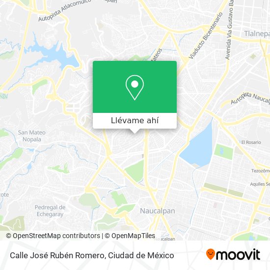 Mapa de Calle José Rubén Romero