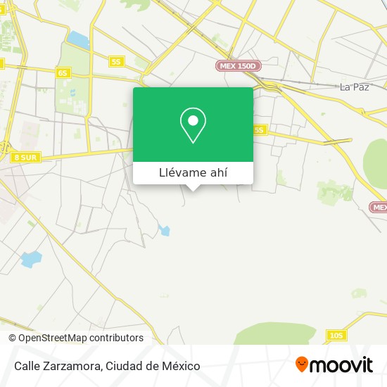 Mapa de Calle Zarzamora